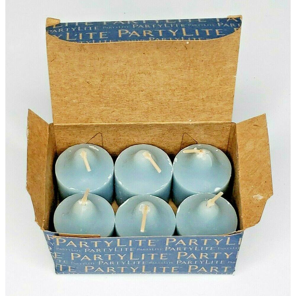 Partylite 6 Votives New Box Blue Spruce P1C/V06941